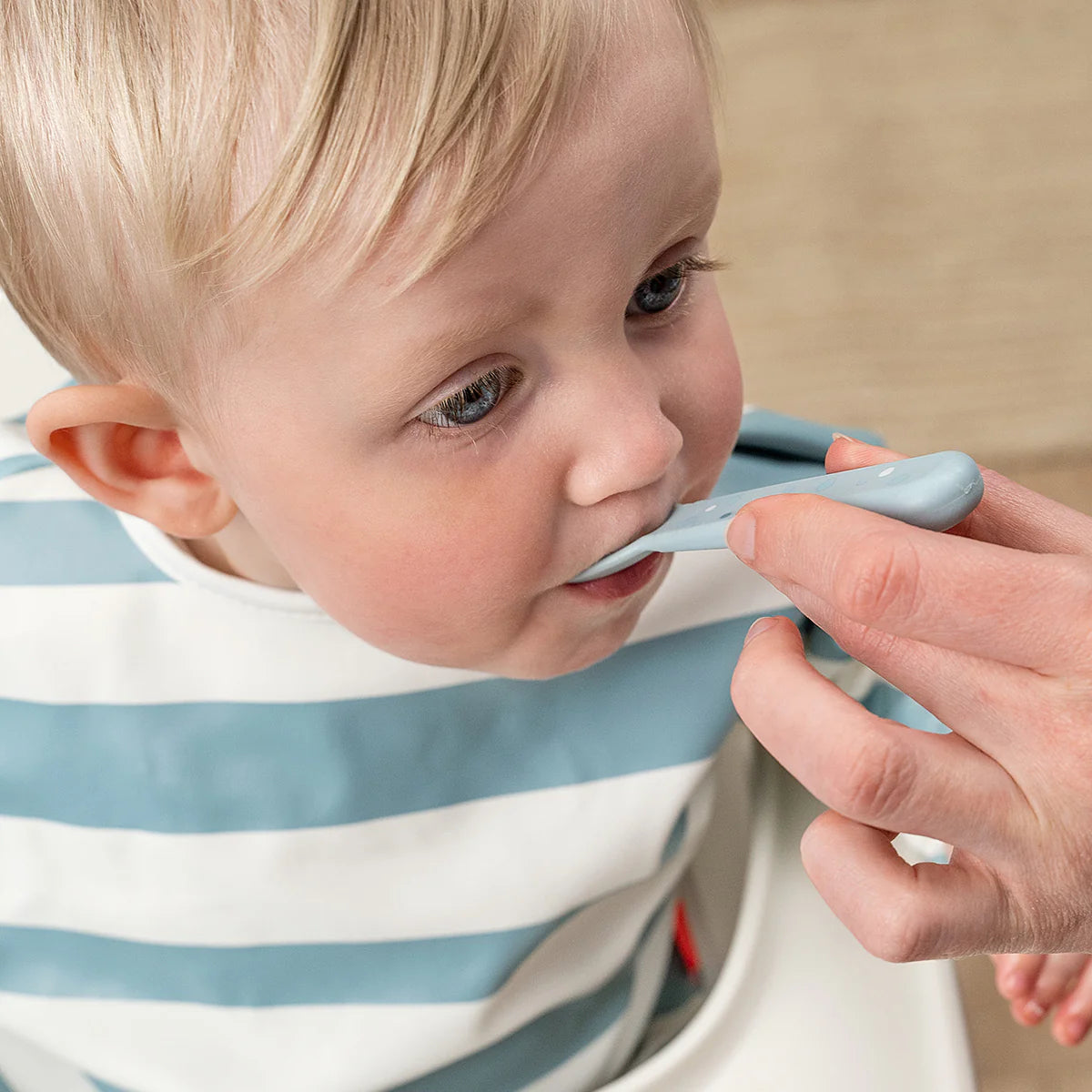 Done By Deer Foodie Cutlery Set - Happy Dots Blue