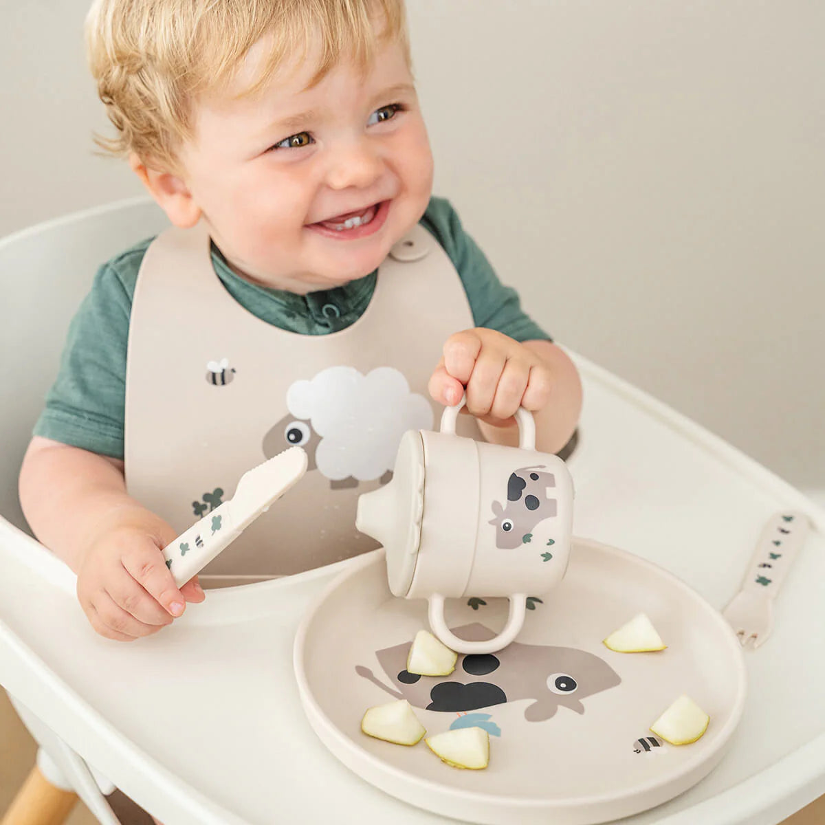 Done By Deer Foodie Cutlery Set - Tiny Farm Sand