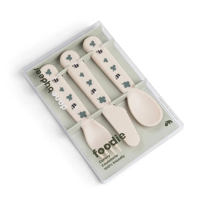 Done By Deer Foodie Cutlery Set - Tiny Farm Sand