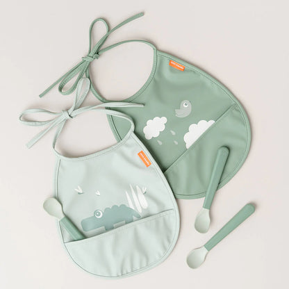 Done By Deer Easy-grip Baby Spoon Set - Green
