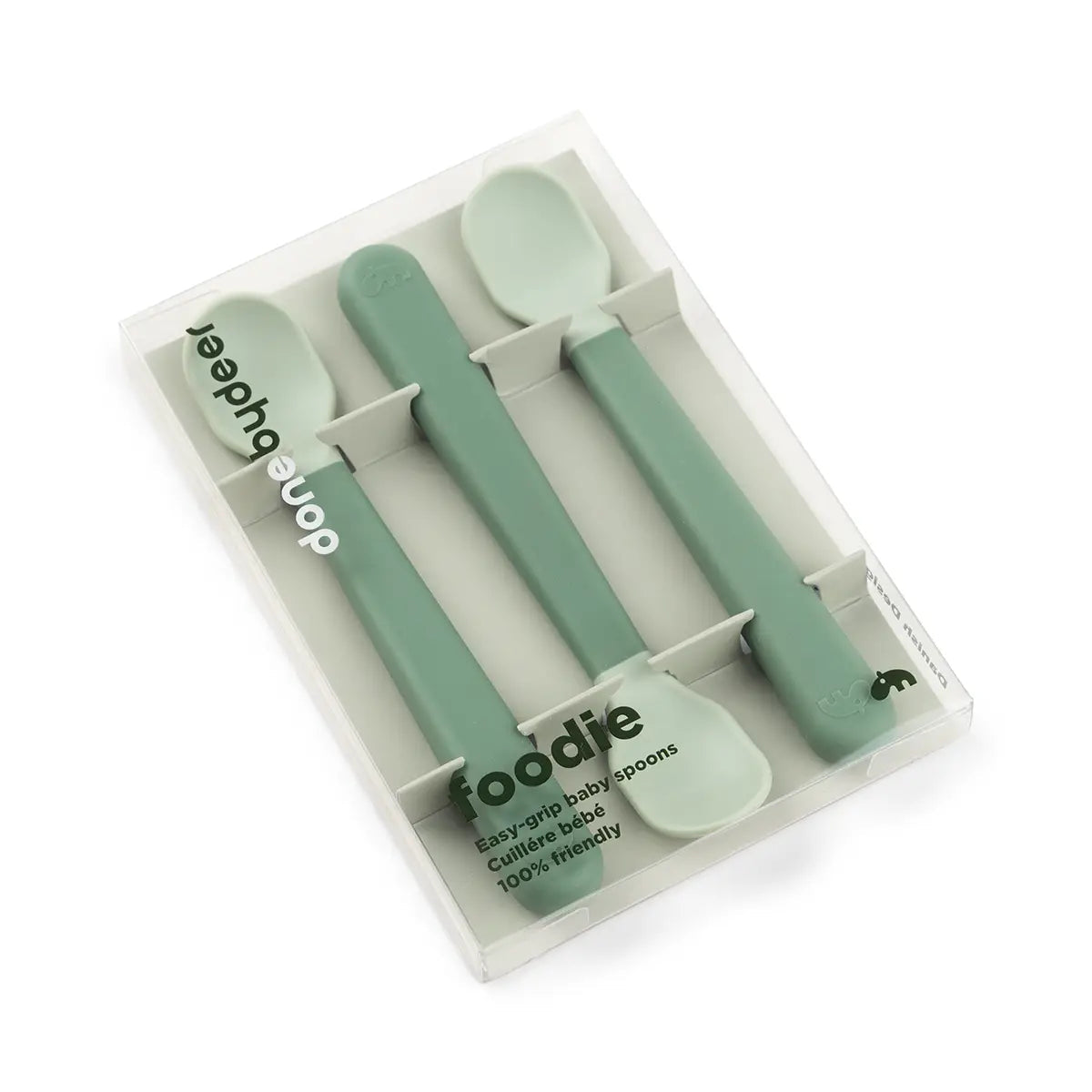 Done By Deer Easy-grip Baby Spoon Set - Green
