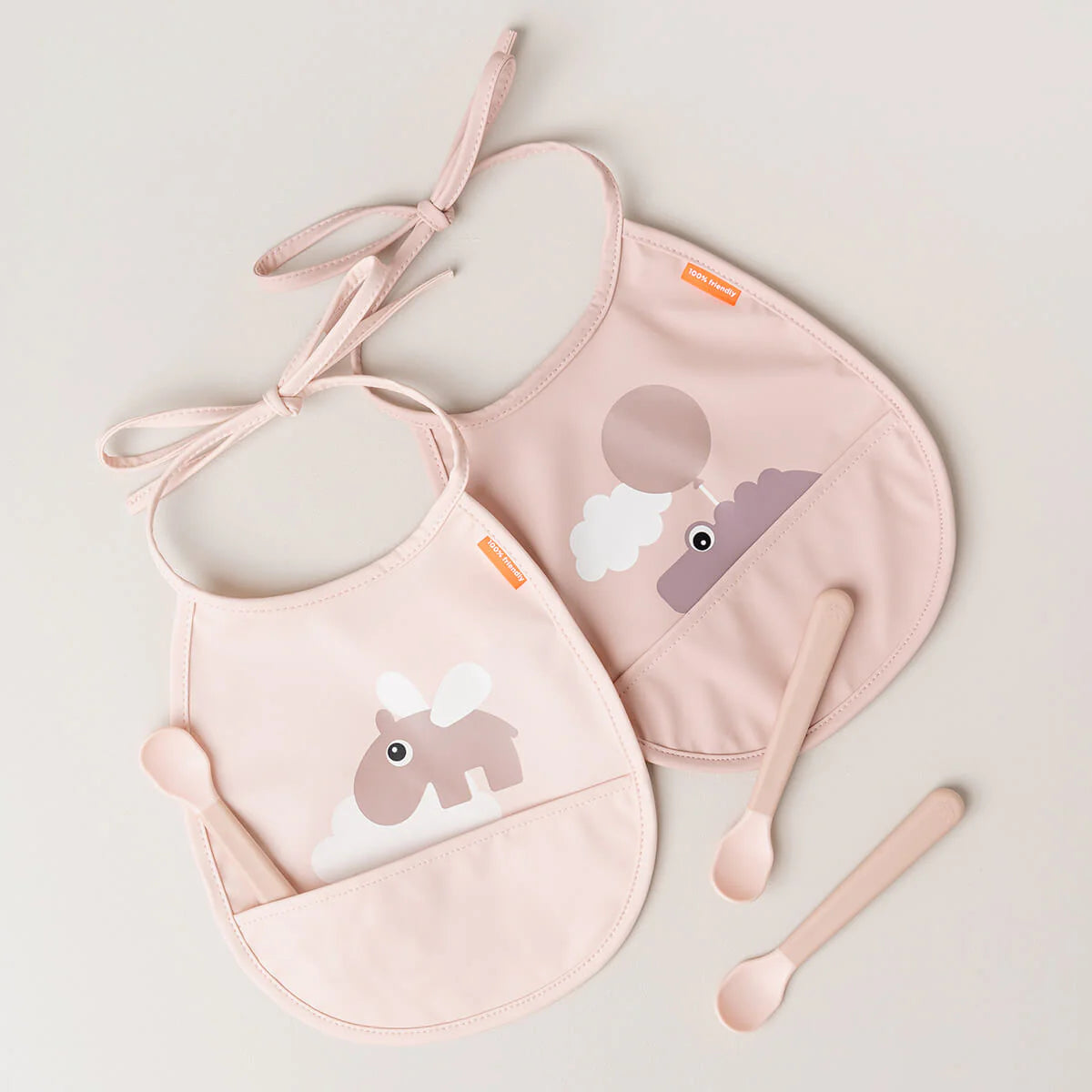 Done By Deer Foodie Easy-grip Baby Spoon Set - Powder