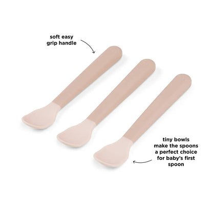 Done By Deer Foodie Easy-grip Baby Spoon Set - Powder
