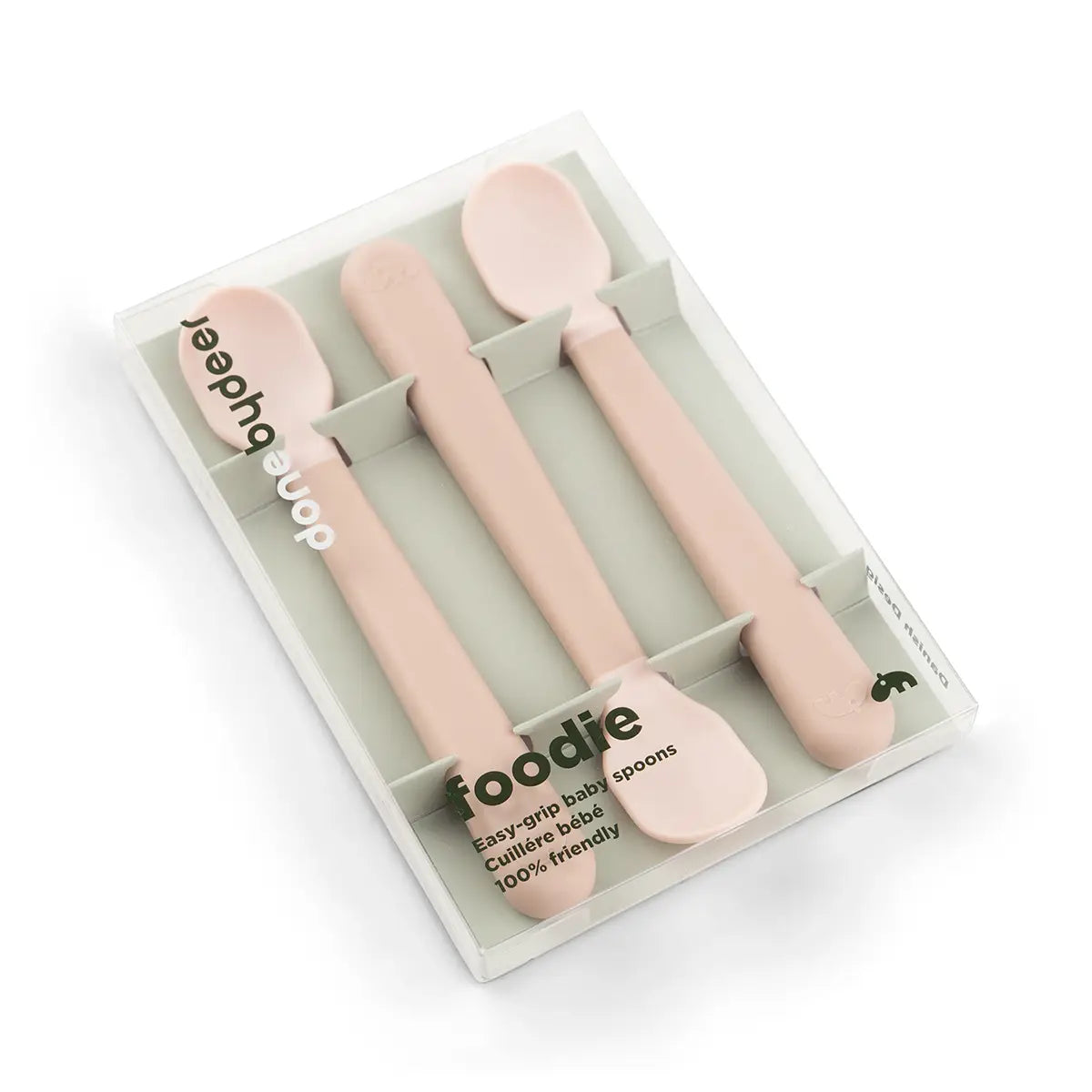 Done By Deer Foodie Easy-grip Baby Spoon Set - Powder