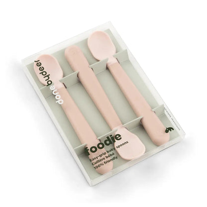 Done By Deer Foodie Easy-grip Baby Spoon Set - Powder