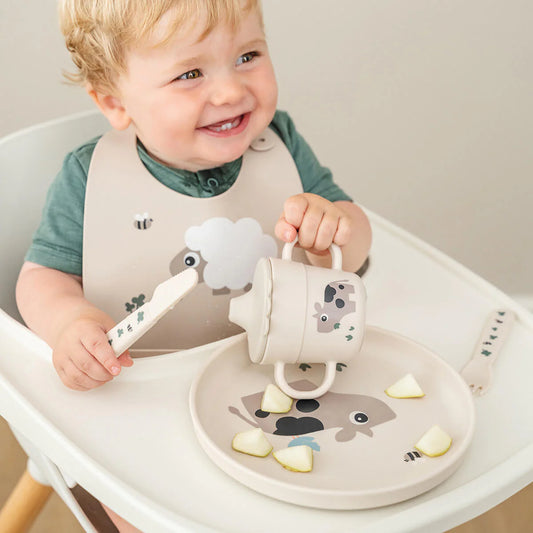 Done By Deer Foodie Plate - Tiny Farm Sand