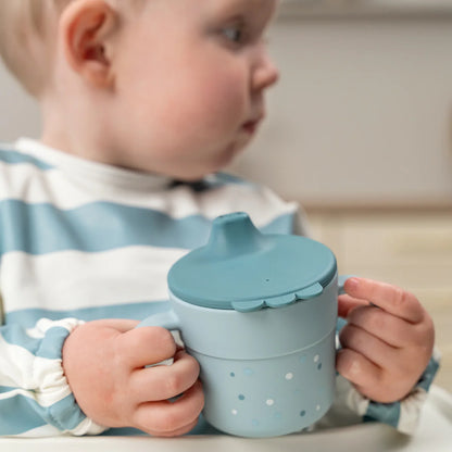 Done By Deer Foodie Spout Cup - Happy Dots Blue