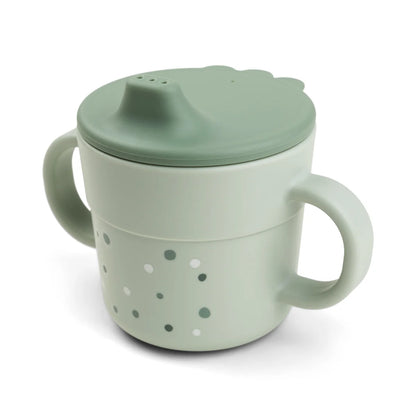 Done By Deer Foodie Spout Cup - Happy Dots Green