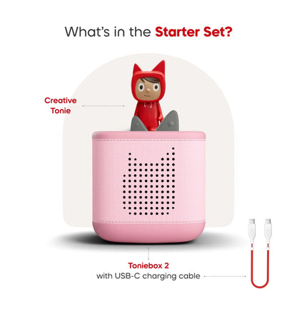 Tonies - Toniebox 2 Starter Set - Cloud Pink