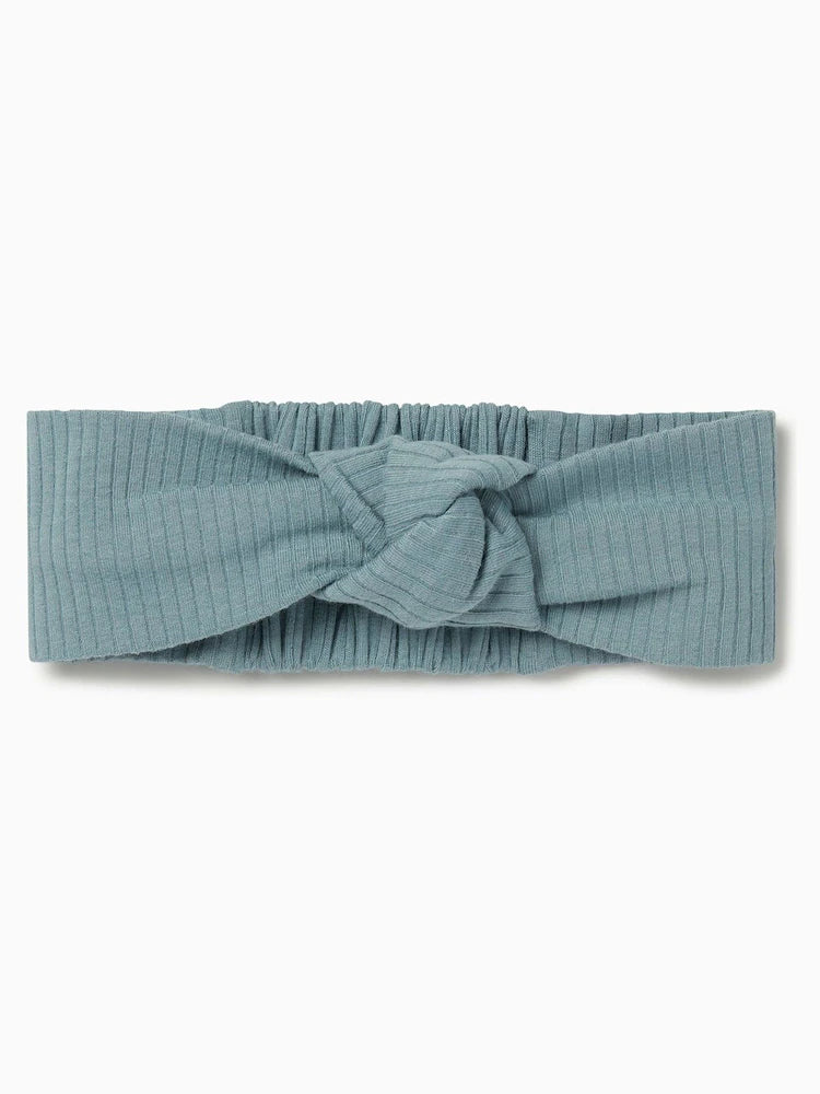 MORI Ribbed Baby Headband - Blue