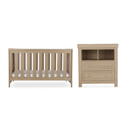 CuddleCo Burford 2 Piece Nursery Furniture Set - Oak