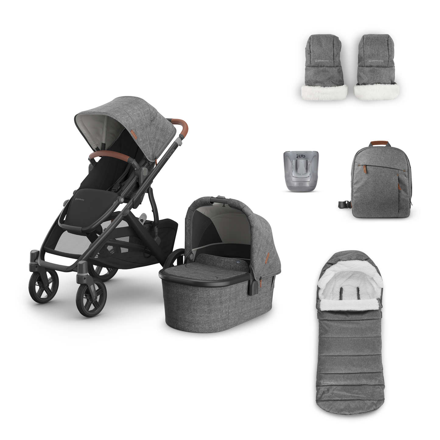 UPPAbaby Vista V3 Pushchair and Accessory Bundle
