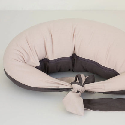 Hippychick Feeding Pillow - Dusky Pink/Charcoal