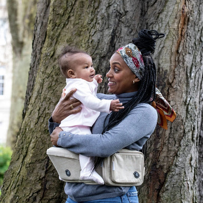 Hippychick Hipseat Baby Carrying Aid - Denim Oatmeal