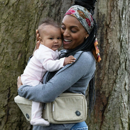 Hippychick Hipseat Baby Carrying Aid - Denim Oatmeal