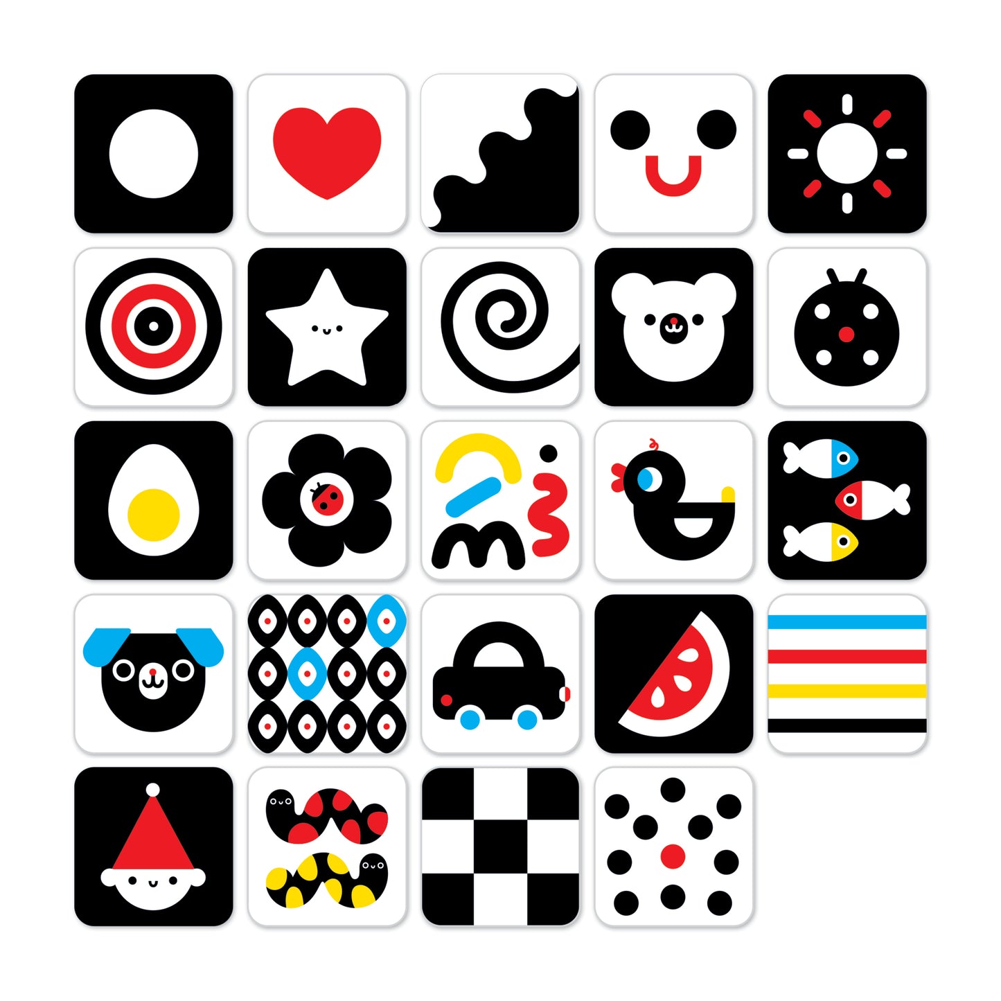 Banana Panda High Contrast Baby Cards 0m+