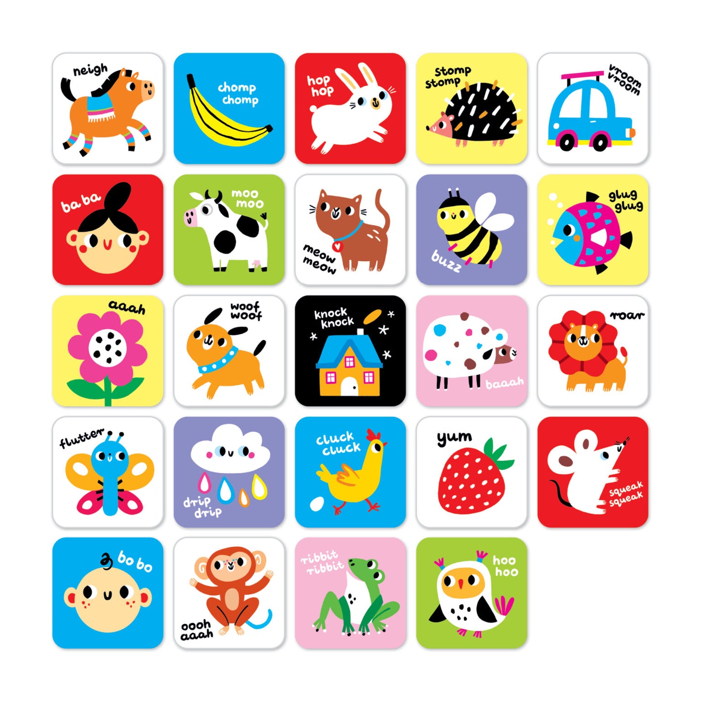 Banana Panda High Contrast Baby Cards 6m+