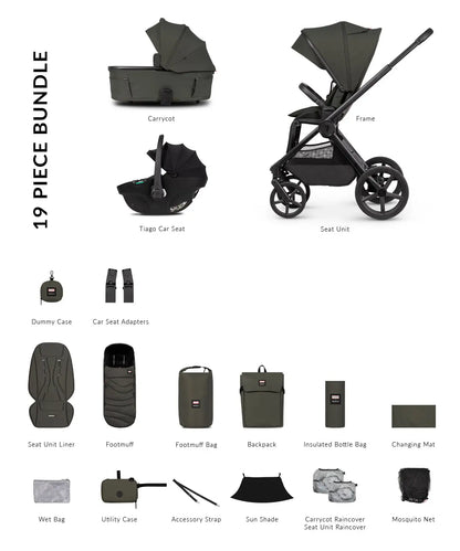 Venicci x Hunter Upline 3 - Comfort Bundle (3 in 1) Travel System