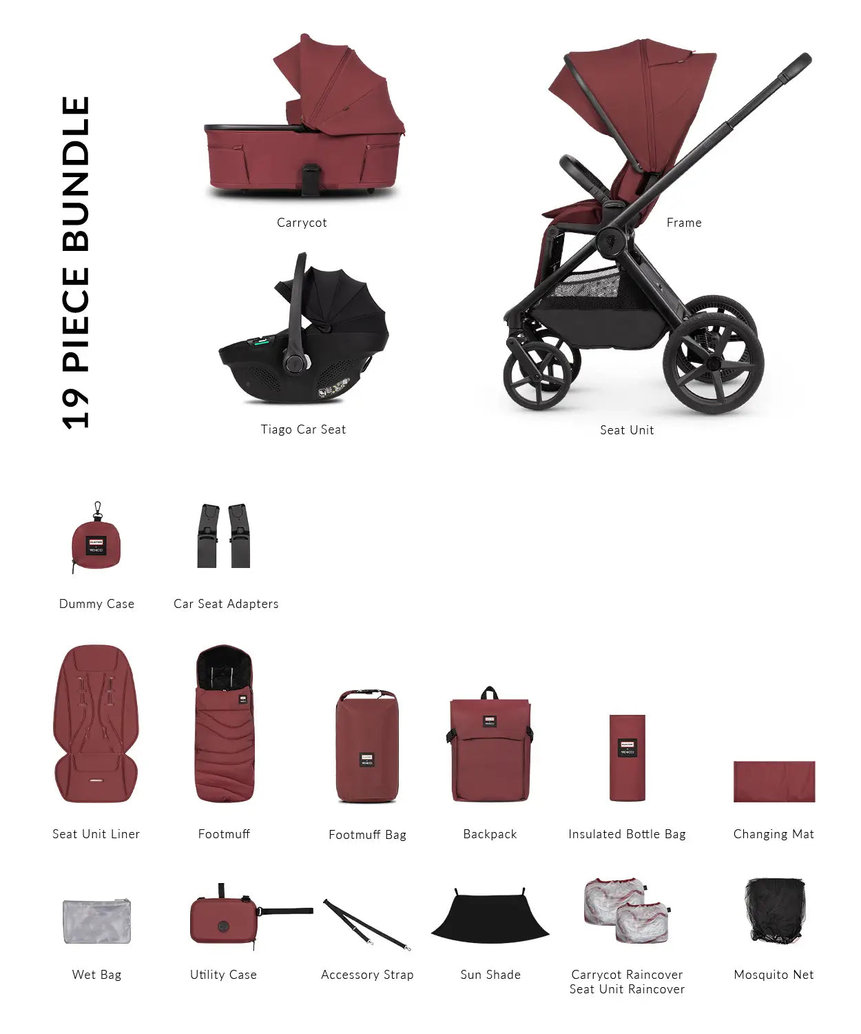 Venicci x Hunter Upline 3 - Comfort Bundle (3 in 1) Travel System