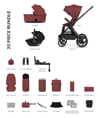 Venicci x Hunter Upline 3 - Luxury Bundle (4 in 1) Travel System