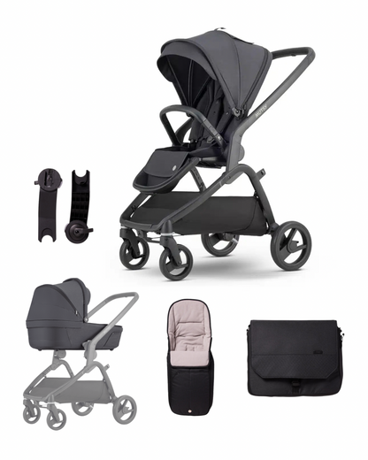 Mutsy Flow - North Black Pushchair Bundle EX DISPLAY