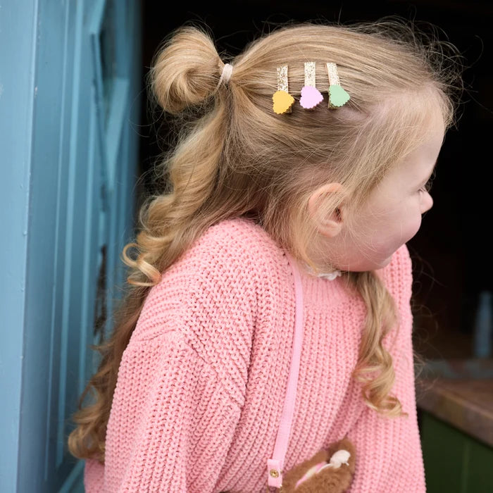 Rockhula Scallop Heart Mini Clip Set