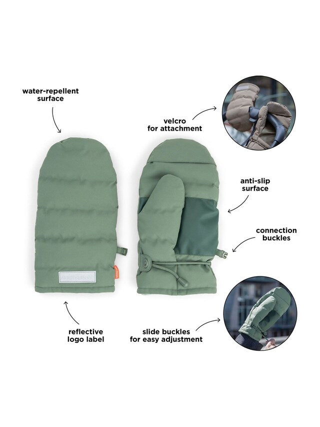 Done By Deer Stroller Mittens - Green