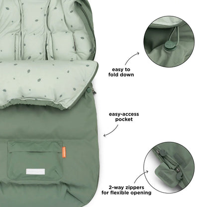 Done by Deer Winter Footmuff - Green