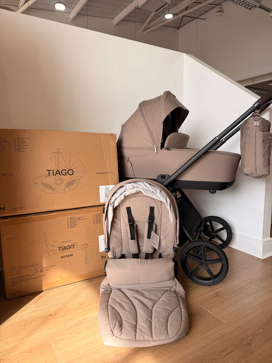 EX DISPLAY | Venicci Claro 3 in 1 + Base - Almond