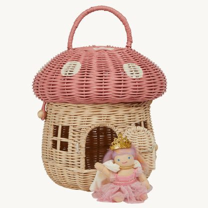 Olli Ella Mushroom Basket - Natural