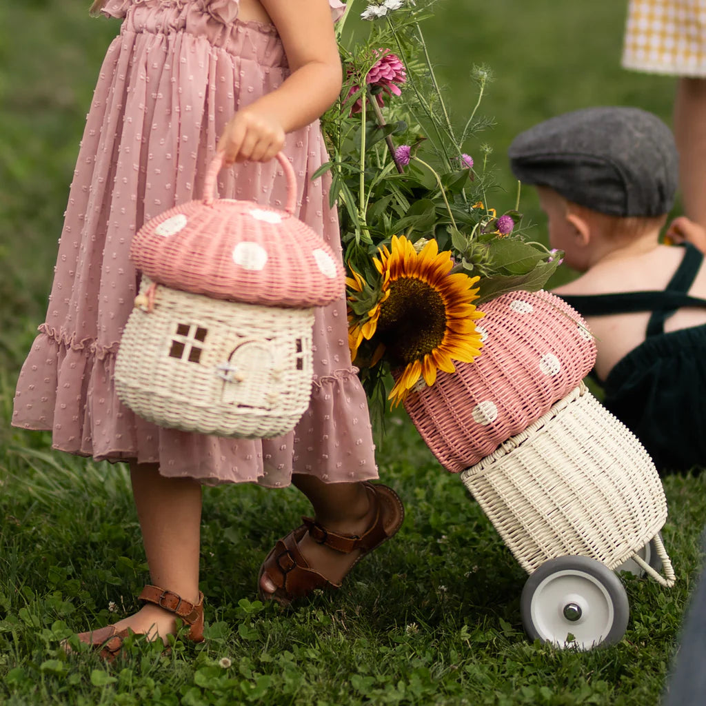 Olli Ella Mushroom Basket - Natural
