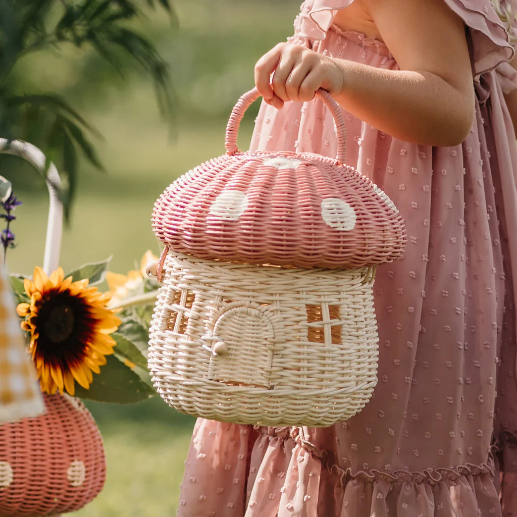Olli Ella Mushroom Basket - Natural