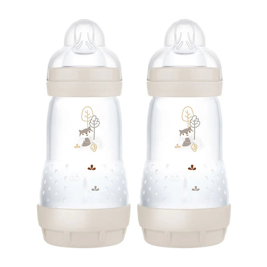 MAM Colours of Nature Anti Colic Self Sterilising Bottle 260ml - 2 Pack