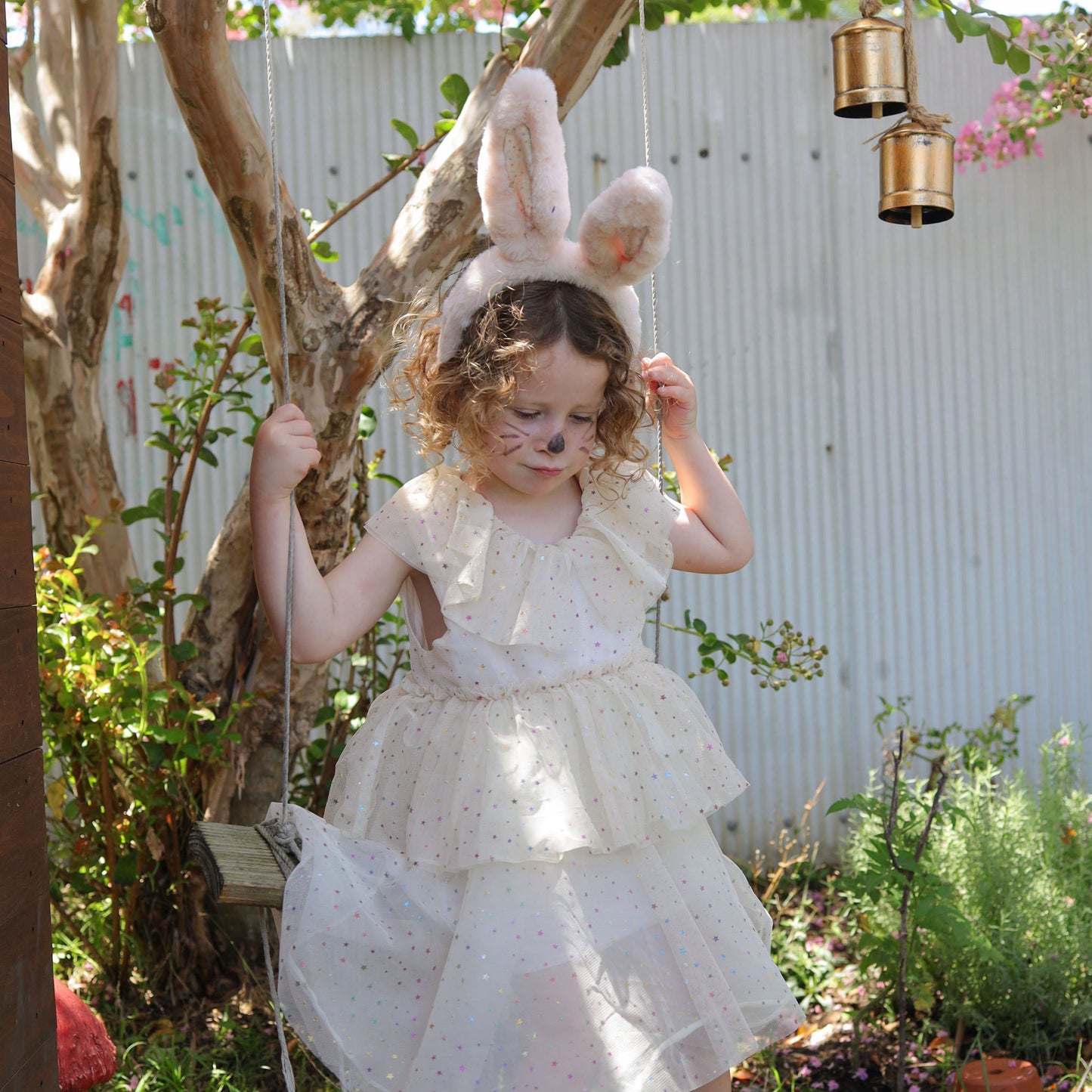 Olli Ella Fluffle Bunny Headband Pink