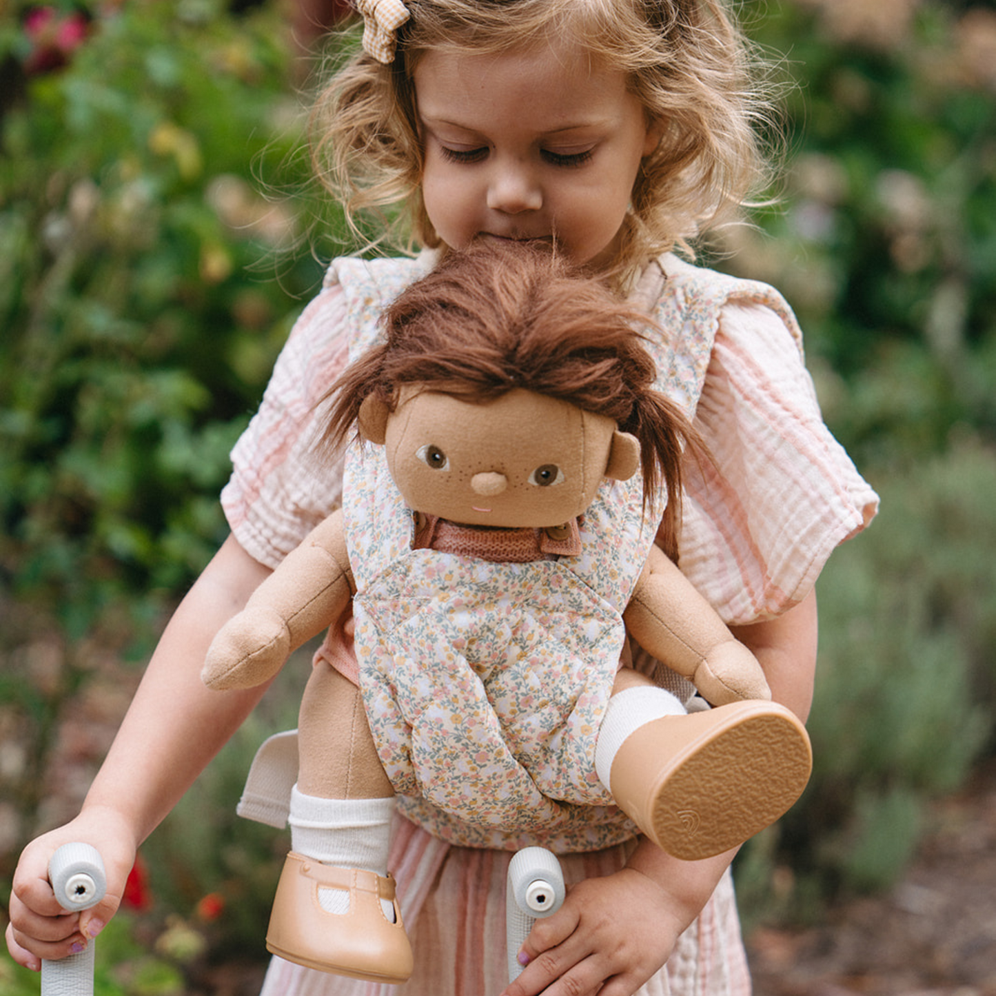 Olli Ella Dinkum Dolls Quilted Carrier – Garden floral