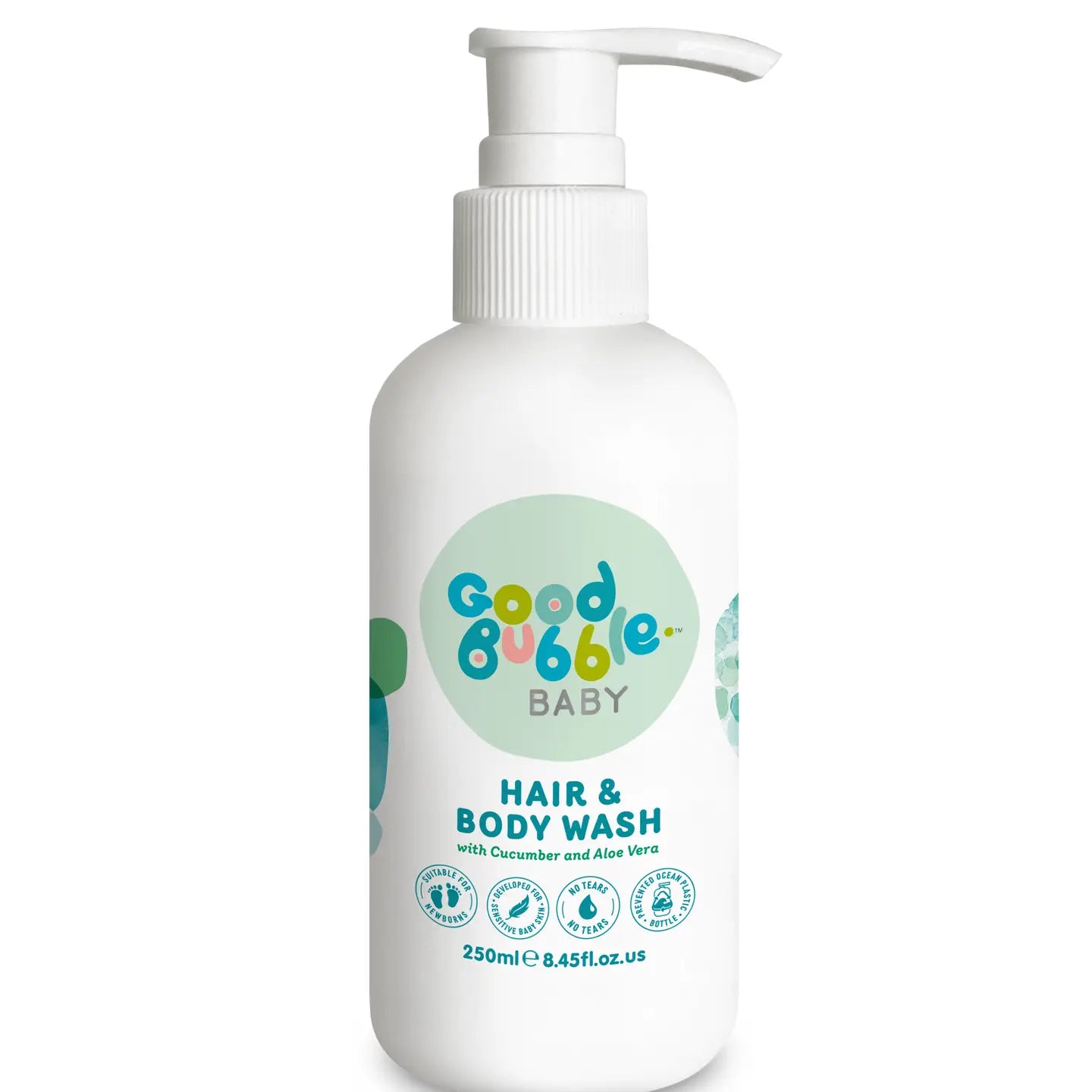 Good Bubble Baby Hair & Body Wash with Cucumber & Aloe Vera 250ml