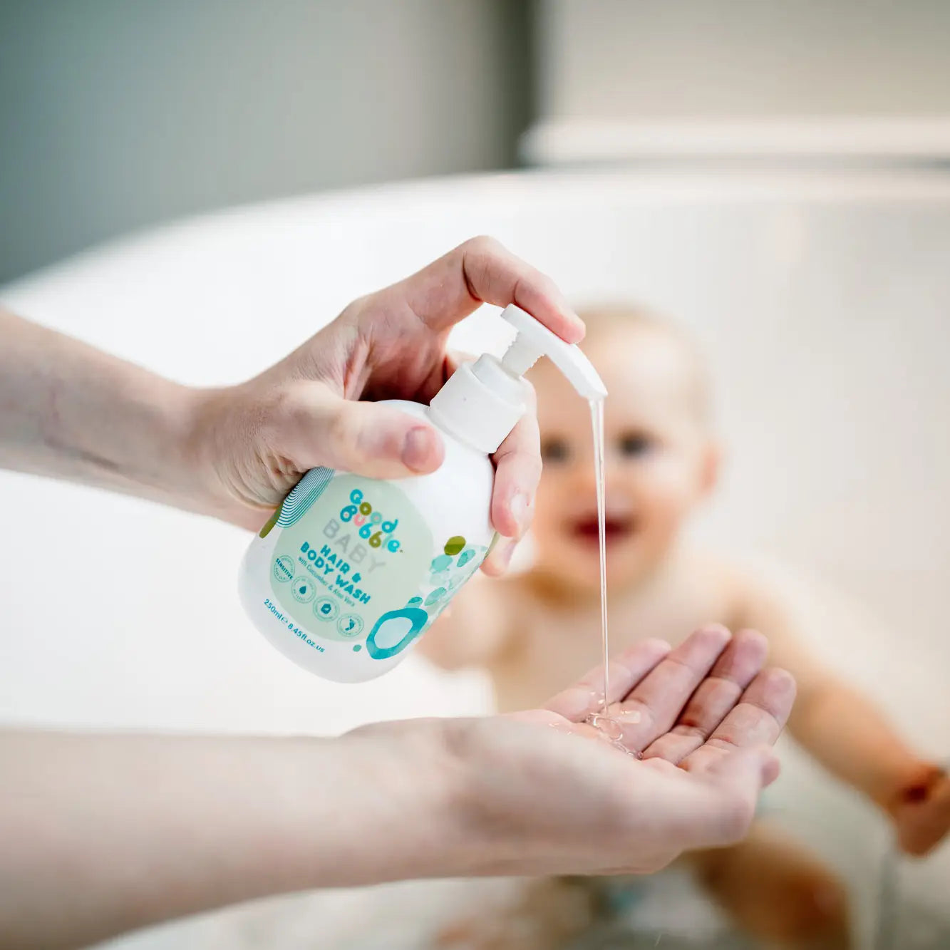 Good Bubble Baby Hair & Body Wash with Cucumber & Aloe Vera 250ml