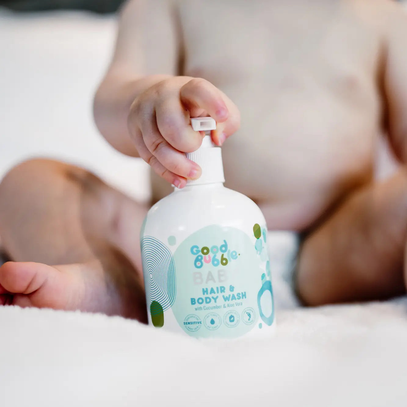 Good Bubble Baby Hair & Body Wash with Cucumber & Aloe Vera 250ml