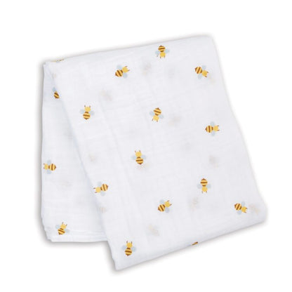 Lulujo Muslin Swaddle - Bees