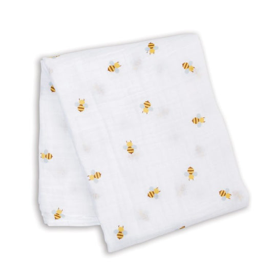 Lulujo Muslin Swaddle - Bees