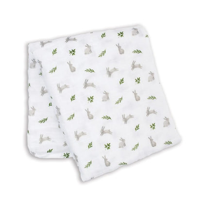 Lulujo Muslin Swaddle - Bunnies