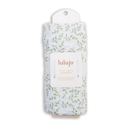 Lulujo Muslin Swaddle - Greenery