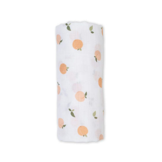 Lulujo Muslin Swaddle - Peaches