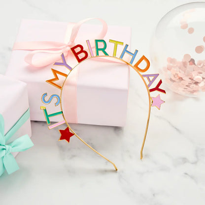 Hootyballoo 'It's My Birthday' Metal Headband