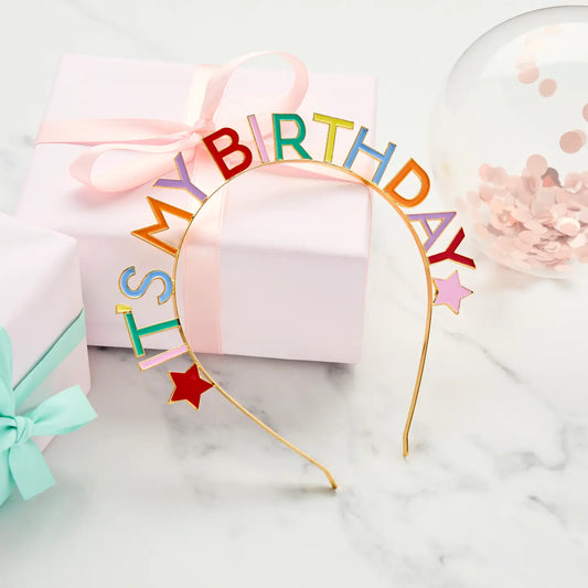 Hootyballoo 'It's My Birthday' Metal Headband