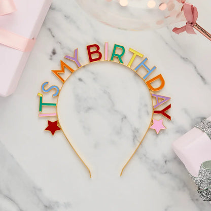 Hootyballoo 'It's My Birthday' Metal Headband