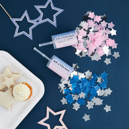 Hootyballoo Gender Reveal Confetti Push Pops (2 Pack)