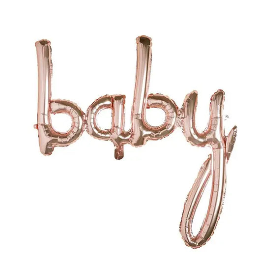Hootyballoo Rose Gold ‘baby’ Foil Balloon