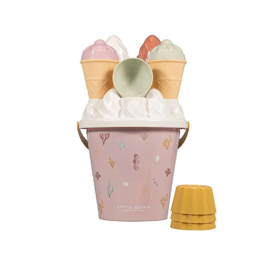 Little Dutch Ice Cream Bucket Set - Ocean Dreams Pink