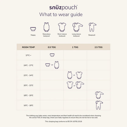 SnüzPouch Sleeping Bag 1.0T - Cashmere Cross